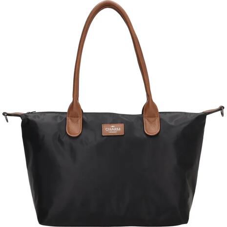 Τσάντα γυναικεία Charm London Buckingham Shopper Μαύρη (20776-001)