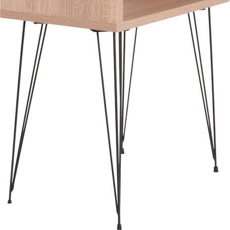 ΚΟΜΟΔΙΝΟ TODD HM18183.03 ΜΕΛΑΜΙΝΗ ΣΟΝΑΜΑ-ΠΟΔΙΑ ΣΕ ΦΥΣΙΚΟ 45x30x58Υεκ.