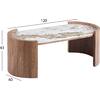 ΤΡΑΠΕΖΙ  ΣΑΛΟΝΙΟΥ MARBLEX HM18445 ΚΕΡΑΜΙΚΟ TOP PANDORA--MDF ΠΟΔΙΑ 120x60x43Υεκ
