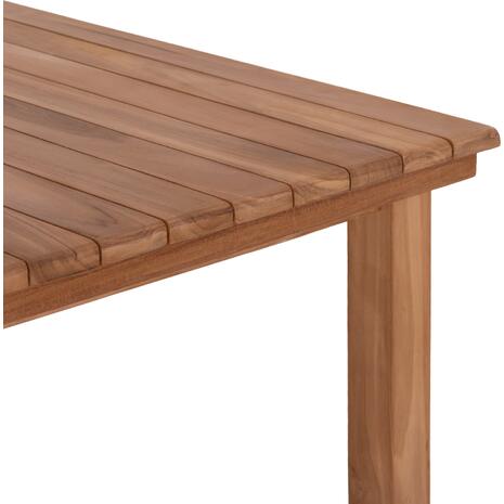 ΤΡΑΠΕΖΙ ΟΡΘΟΓΩΝΙΟ FINTO HM6616 ΞΥΛΟ TEAK--ΦΥΣΙΚΟ 200x100x75Υεκ.