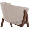 ΚΑΡΕΚΛΑ HANA HM9746.11 RUBBERWOOD ΣΕ ΜΑΥΡΟ ΧΡΩΜΑ-ΓΚΡΙ ΥΦΑΣΜΑ 55,5x60x85Yεκ. (σετ 2 τεμαχίων)