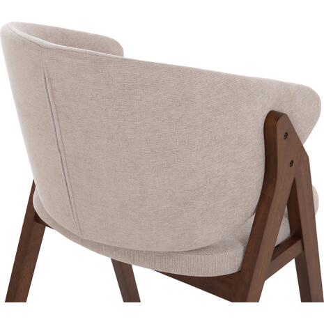 ΚΑΡΕΚΛΑ HANA HM9746.11 RUBBERWOOD ΣΕ ΜΑΥΡΟ ΧΡΩΜΑ-ΓΚΡΙ ΥΦΑΣΜΑ 55,5x60x85Yεκ. (σετ 2 τεμαχίων)