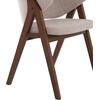 ΚΑΡΕΚΛΑ HANA HM9746.11 RUBBERWOOD ΣΕ ΜΑΥΡΟ ΧΡΩΜΑ-ΓΚΡΙ ΥΦΑΣΜΑ 55,5x60x85Yεκ. (σετ 2 τεμαχίων)