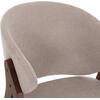 ΚΑΡΕΚΛΑ HANA HM9746.11 RUBBERWOOD ΣΕ ΜΑΥΡΟ ΧΡΩΜΑ-ΓΚΡΙ ΥΦΑΣΜΑ 55,5x60x85Yεκ. (σετ 2 τεμαχίων)