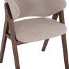 ΚΑΡΕΚΛΑ HANA HM9746.11 RUBBERWOOD ΣΕ ΜΑΥΡΟ ΧΡΩΜΑ-ΓΚΡΙ ΥΦΑΣΜΑ 55,5x60x85Yεκ. (σετ 2 τεμαχίων)
