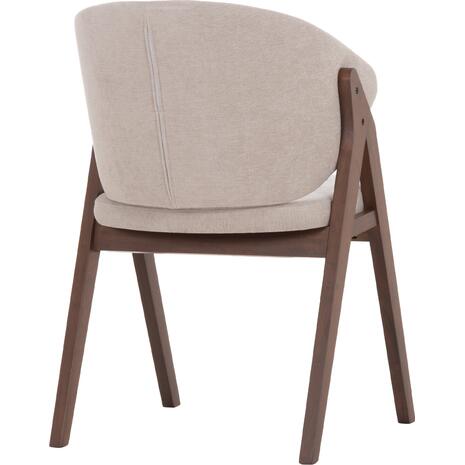 ΚΑΡΕΚΛΑ HANA HM9746.11 RUBBERWOOD ΣΕ ΜΑΥΡΟ ΧΡΩΜΑ-ΓΚΡΙ ΥΦΑΣΜΑ 55,5x60x85Yεκ. (σετ 2 τεμαχίων)