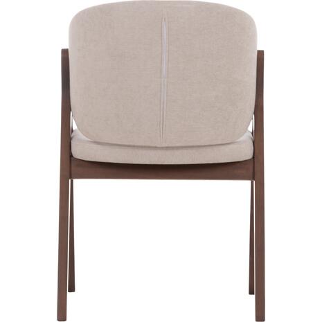 ΚΑΡΕΚΛΑ HANA HM9746.11 RUBBERWOOD ΣΕ ΜΑΥΡΟ ΧΡΩΜΑ-ΓΚΡΙ ΥΦΑΣΜΑ 55,5x60x85Yεκ. (σετ 2 τεμαχίων)