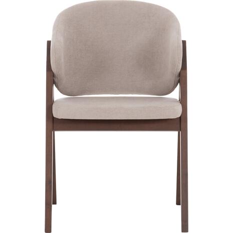 ΚΑΡΕΚΛΑ HANA HM9746.11 RUBBERWOOD ΣΕ ΜΑΥΡΟ ΧΡΩΜΑ-ΓΚΡΙ ΥΦΑΣΜΑ 55,5x60x85Yεκ. (σετ 2 τεμαχίων)