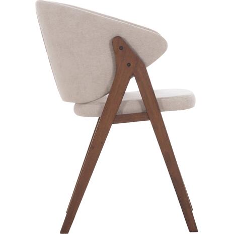 ΚΑΡΕΚΛΑ HANA HM9746.11 RUBBERWOOD ΣΕ ΜΑΥΡΟ ΧΡΩΜΑ-ΓΚΡΙ ΥΦΑΣΜΑ 55,5x60x85Yεκ. (σετ 2 τεμαχίων)
