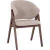ΚΑΡΕΚΛΑ HANA HM9746.11 RUBBERWOOD ΣΕ ΜΑΥΡΟ ΧΡΩΜΑ-ΓΚΡΙ ΥΦΑΣΜΑ 55,5x60x85Yεκ. (σετ 2 τεμαχίων)