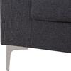ΚΑΝΑΠΕΣ ΔΕΞΙΑ ΓΩΝΙΑ ANTON HM3340.01R ΓΚΡΙ ΥΦΑΣΜΑ--ΜΕΤΑΛΛΙΚΑ ΠΟΔΙΑ 260x130x84Υεκ
