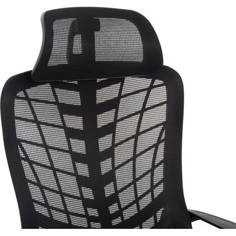 ΚΑΡΕΚΛΑ ΓΡΑΦΕΙΟΥ ELVAR HM1219.01 ΜΑΥΡO MESH--ΒΑΣΗ ΠΟΛΥΠΡΟΠΥΛΕΝΙΟΥ 63x56x125Υεκ
