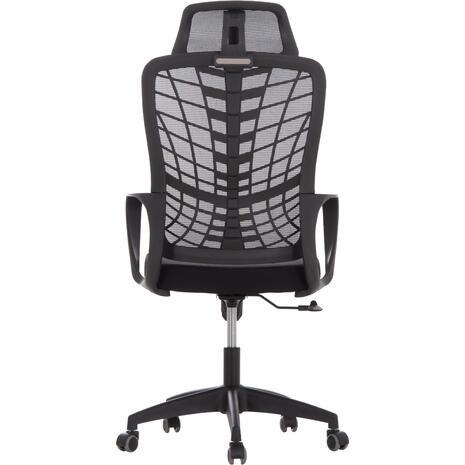 ΚΑΡΕΚΛΑ ΓΡΑΦΕΙΟΥ ELVAR HM1219.01 ΜΑΥΡO MESH--ΒΑΣΗ ΠΟΛΥΠΡΟΠΥΛΕΝΙΟΥ 63x56x125Υεκ