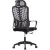 ΚΑΡΕΚΛΑ ΓΡΑΦΕΙΟΥ ELVAR HM1219.01 ΜΑΥΡO MESH--ΒΑΣΗ ΠΟΛΥΠΡΟΠΥΛΕΝΙΟΥ 63x56x125Υεκ