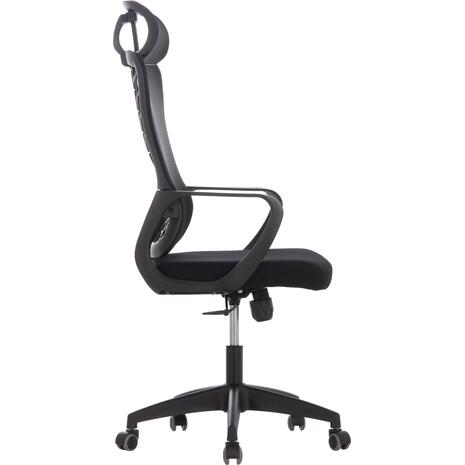 ΚΑΡΕΚΛΑ ΓΡΑΦΕΙΟΥ ELVAR HM1219.01 ΜΑΥΡO MESH--ΒΑΣΗ ΠΟΛΥΠΡΟΠΥΛΕΝΙΟΥ 63x56x125Υεκ