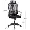 ΚΑΡΕΚΛΑ ΓΡΑΦΕΙΟΥ ELVAR HM1219.01 ΜΑΥΡO MESH--ΒΑΣΗ ΠΟΛΥΠΡΟΠΥΛΕΝΙΟΥ 63x56x125Υεκ