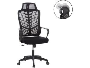 ΚΑΡΕΚΛΑ ΓΡΑΦΕΙΟΥ ELVAR HM1219.01 ΜΑΥΡO MESH--ΒΑΣΗ ΠΟΛΥΠΡΟΠΥΛΕΝΙΟΥ 63x56x125Υεκ