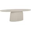 ΤΡΑΠΕΖΙ ΤΡΑΠΕΖΑΡΙΑΣ FIBER CEMENT ΟΒΑΛ BRECCAN HM6576.02 ΜΠΕΖ 200x100x75Υεκ.