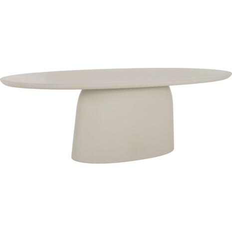 ΤΡΑΠΕΖΙ ΤΡΑΠΕΖΑΡΙΑΣ FIBER CEMENT ΟΒΑΛ BRECCAN HM6576.02 ΜΠΕΖ 200x100x75Υεκ.