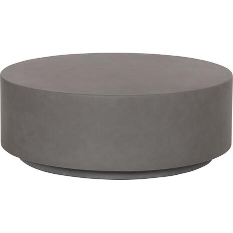 ΤΡΑΠΕΖΙ ΜΕΣΗΣ FIBER CEMENT ΣΤΡΟΓΓΥΛΟ KYOKO HM6579.01 ΓΚΡΙ Φ90x30Υεκ.