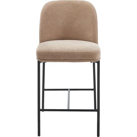 ΣΚΑΜΠΟ ΜΠΑΡ ΜΕΣ.ΥΨΟΥΣ MANIDO HM18427.02 TAUPE ΥΦΑΣΜΑ-ΜΕΤΑΛ.ΜΑΥΡΟΣ ΣΚΕΛΕΤΟΣ 45x55x92Υεκ (σετ 2 τεμαχίων)