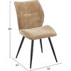 ΚΑΡΕΚΛΑ ΤΡΑΠΕΖΑΡΙΑΣ GAFF HM18425.03 TAUPE ΥΦΑΣΜΑ-ΜΕΤΑΛ.ΜΑΥΡΑ ΠΟΔΙΑ 49x63x90Υεκ (σετ 2 τεμαχίων)