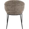 ΠΟΛΥΘΡΟΝΑ ΤΡΑΠΕΖΑΡΙΑΣ DRENNY HM18424.03 TAUPE ΥΦΑΣΜΑ-ΜΕΤΑΛ.ΜΑΥΡΑ ΠΟΔΙΑ 62x63x85Υεκ (σετ 2 τεμαχίων)