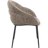 ΠΟΛΥΘΡΟΝΑ ΤΡΑΠΕΖΑΡΙΑΣ DRENNY HM18424.03 TAUPE ΥΦΑΣΜΑ-ΜΕΤΑΛ.ΜΑΥΡΑ ΠΟΔΙΑ 62x63x85Υεκ (σετ 2 τεμαχίων)