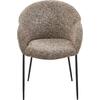 ΠΟΛΥΘΡΟΝΑ ΤΡΑΠΕΖΑΡΙΑΣ DRENNY HM18424.03 TAUPE ΥΦΑΣΜΑ-ΜΕΤΑΛ.ΜΑΥΡΑ ΠΟΔΙΑ 62x63x85Υεκ (σετ 2 τεμαχίων)
