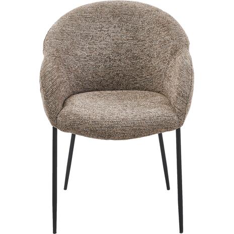 ΠΟΛΥΘΡΟΝΑ ΤΡΑΠΕΖΑΡΙΑΣ DRENNY HM18424.03 TAUPE ΥΦΑΣΜΑ-ΜΕΤΑΛ.ΜΑΥΡΑ ΠΟΔΙΑ 62x63x85Υεκ (σετ 2 τεμαχίων)