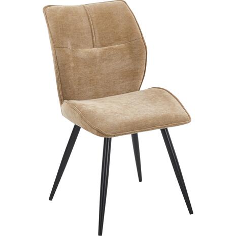ΚΑΡΕΚΛΑ ΤΡΑΠΕΖΑΡΙΑΣ GAFF HM18425.03 TAUPE ΥΦΑΣΜΑ-ΜΕΤΑΛ.ΜΑΥΡΑ ΠΟΔΙΑ 49x63x90Υεκ (σετ 2 τεμαχίων)