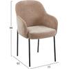 ΠΟΛΥΘΡΟΝΑ ΤΡΑΠΕΖΑΡΙΑΣ MANIDO HM18429.03 TAUPE ΥΦΑΣΜΑ-ΜΕΤΑΛ.ΜΑΥΡΑ ΠΟΔΙΑ 54x61x87Υεκ (σετ 2 τεμαχίων)