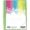 Ντοσιέ σουπλ σπιράλ με λάστιχο Skag A4 30 θέσεων (6 neon χρώματα) 300605