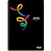 Τετράδιο σπιράλ Skag Black & Color A4 2 Θεμάτων 313056