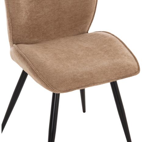 ΚΑΡΕΚΛΑ ΤΡΑΠΕΖΑΡΙΑΣ GAFF HM18425.03 TAUPE ΥΦΑΣΜΑ-ΜΕΤΑΛ.ΜΑΥΡΑ ΠΟΔΙΑ 49x63x90Υεκ (σετ 2 τεμαχίων)