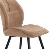 ΚΑΡΕΚΛΑ ΤΡΑΠΕΖΑΡΙΑΣ GAFF HM18425.03 TAUPE ΥΦΑΣΜΑ-ΜΕΤΑΛ.ΜΑΥΡΑ ΠΟΔΙΑ 49x63x90Υεκ (σετ 2 τεμαχίων)