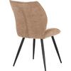 ΚΑΡΕΚΛΑ ΤΡΑΠΕΖΑΡΙΑΣ GAFF HM18425.03 TAUPE ΥΦΑΣΜΑ-ΜΕΤΑΛ.ΜΑΥΡΑ ΠΟΔΙΑ 49x63x90Υεκ (σετ 2 τεμαχίων)