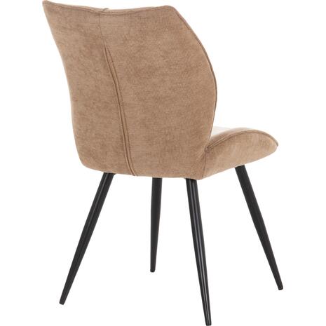 ΚΑΡΕΚΛΑ ΤΡΑΠΕΖΑΡΙΑΣ GAFF HM18425.03 TAUPE ΥΦΑΣΜΑ-ΜΕΤΑΛ.ΜΑΥΡΑ ΠΟΔΙΑ 49x63x90Υεκ (σετ 2 τεμαχίων)