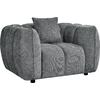 ΠΟΛΥΘΡΟΝΑ LYKKE HM3325.01 ΓΚΡΙ ΥΦΑΣΜΑ 119x89x70Υεκ