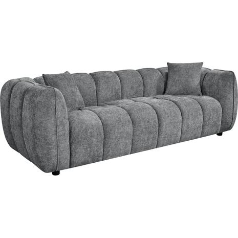ΚΑΝΑΠΕΣ 3-ΘΕΣΙΟΣ LYKKE HM3323.01 ΓΚΡΙ ΥΦΑΣΜΑ 229x89x70Υεκ