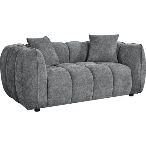 ΚΑΝΑΠΕΣ 2-ΘΕΣΙΟΣ LYKKE HM3324.01 ΓΚΡΙ ΥΦΑΣΜΑ 172x89x70Υεκ.