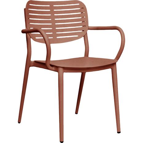 ΠΟΛΥΘΡΟΝΑ ΤΡΑΠΕΖΑΡΙΑΣ HILLIARD HM6644.08 ΑΛΟΥΜΙΝΙΟ ΣΕ TERRACOTTA 58x52x78Υεκ