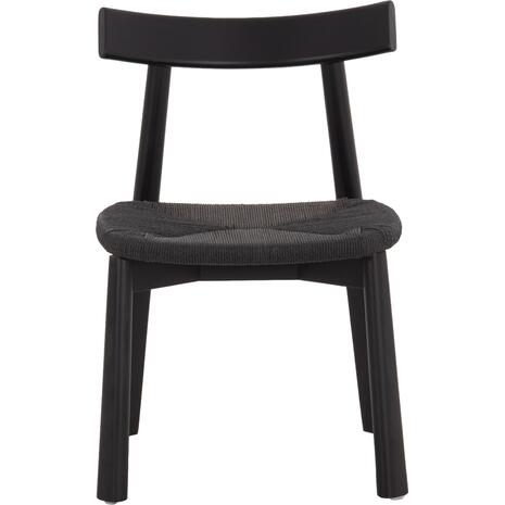 KΑΡΕΚΛΑ ΤΡΑΠΕΖΑΡΙΑΣ OSORIO HM18335.02 RUBBERWOOD & ΣΧΟΙΝΙ ΣΕ ΜΑΥΡΟ 51x55x74Υεκ (σετ 2 τεμαχίων)