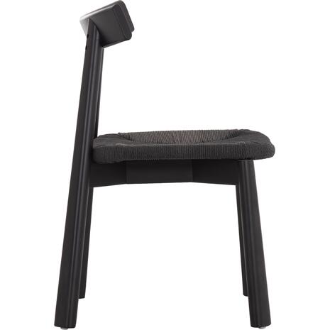 KΑΡΕΚΛΑ ΤΡΑΠΕΖΑΡΙΑΣ OSORIO HM18335.02 RUBBERWOOD & ΣΧΟΙΝΙ ΣΕ ΜΑΥΡΟ 51x55x74Υεκ (σετ 2 τεμαχίων)