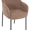 ΠΟΛΥΘΡΟΝΑ ΤΡΑΠΕΖΑΡΙΑΣ MANIDO HM18429.03 TAUPE ΥΦΑΣΜΑ-ΜΕΤΑΛ.ΜΑΥΡΑ ΠΟΔΙΑ 54x61x87Υεκ (σετ 2 τεμαχίων)