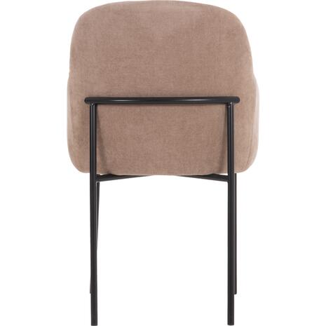 ΠΟΛΥΘΡΟΝΑ ΤΡΑΠΕΖΑΡΙΑΣ MANIDO HM18429.03 TAUPE ΥΦΑΣΜΑ-ΜΕΤΑΛ.ΜΑΥΡΑ ΠΟΔΙΑ 54x61x87Υεκ (σετ 2 τεμαχίων)