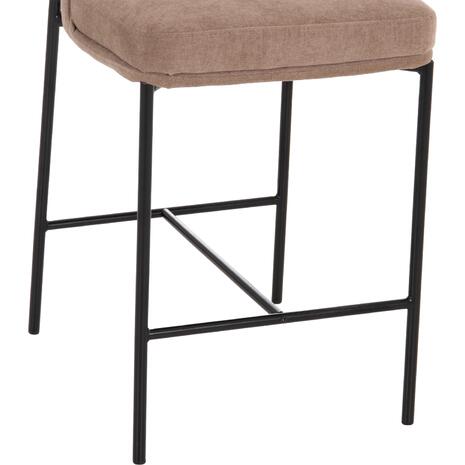 ΣΚΑΜΠΟ ΜΠΑΡ ΜΕΣ.ΥΨΟΥΣ MANIDO HM18427.02 TAUPE ΥΦΑΣΜΑ-ΜΕΤΑΛ.ΜΑΥΡΟΣ ΣΚΕΛΕΤΟΣ 45x55x92Υεκ (σετ 2 τεμαχίων)