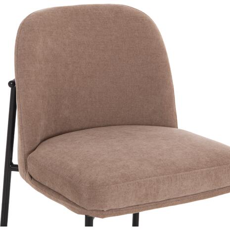 ΣΚΑΜΠΟ ΜΠΑΡ ΜΕΣ.ΥΨΟΥΣ MANIDO HM18427.02 TAUPE ΥΦΑΣΜΑ-ΜΕΤΑΛ.ΜΑΥΡΟΣ ΣΚΕΛΕΤΟΣ 45x55x92Υεκ (σετ 2 τεμαχίων)