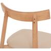 KΑΡΕΚΛΑ ΤΡΑΠΕΖΑΡΙΑΣ OSORIO HM18335.11 RUBBERWOOD ΦΥΣΙΚΟ-ΕΚΡΟΥ PU 51x55x74Υεκ (σετ 2 τεμαχίων)