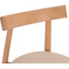 KΑΡΕΚΛΑ ΤΡΑΠΕΖΑΡΙΑΣ OSORIO HM18335.11 RUBBERWOOD ΦΥΣΙΚΟ-ΕΚΡΟΥ PU 51x55x74Υεκ (σετ 2 τεμαχίων)